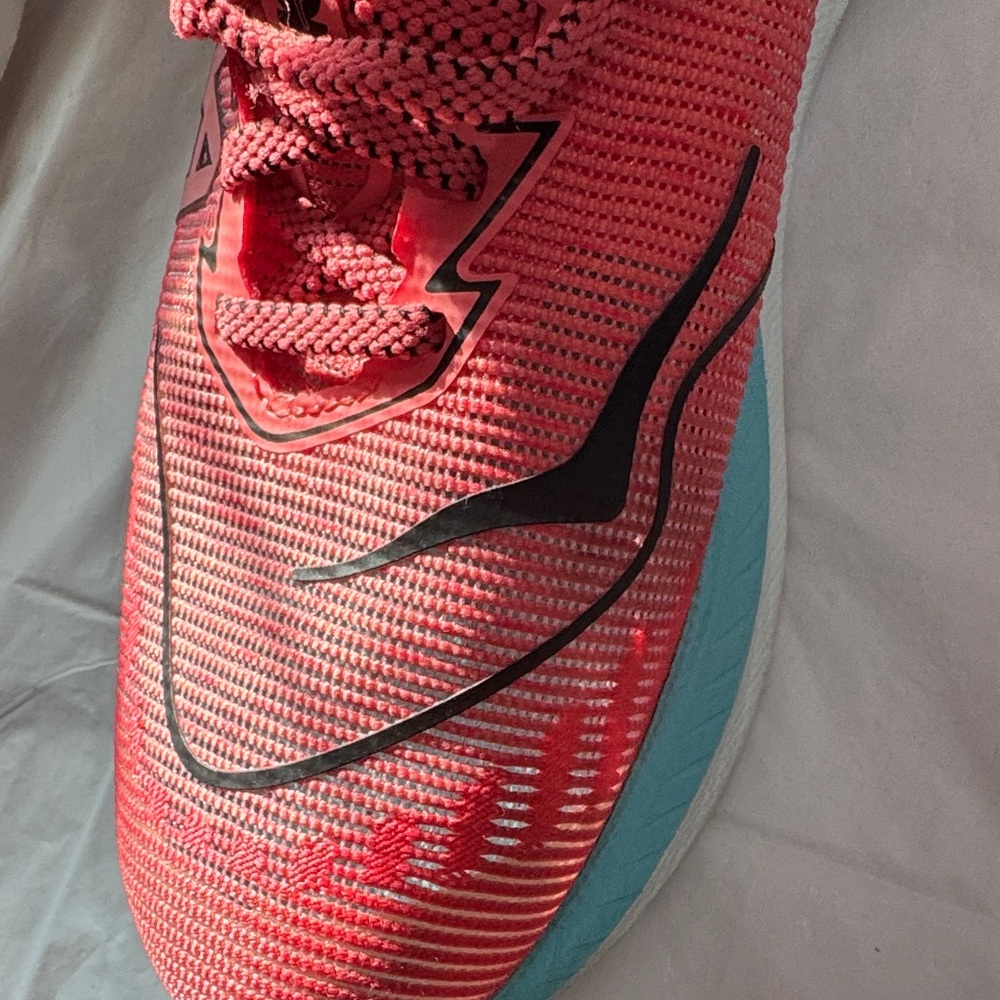 Hoka MACH X 2 Women's peach and Teal Athletic Shoes - Picture 12 of 14